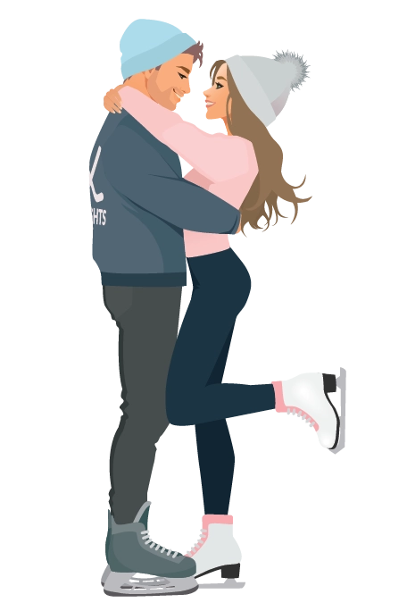 Ice Skating Couple